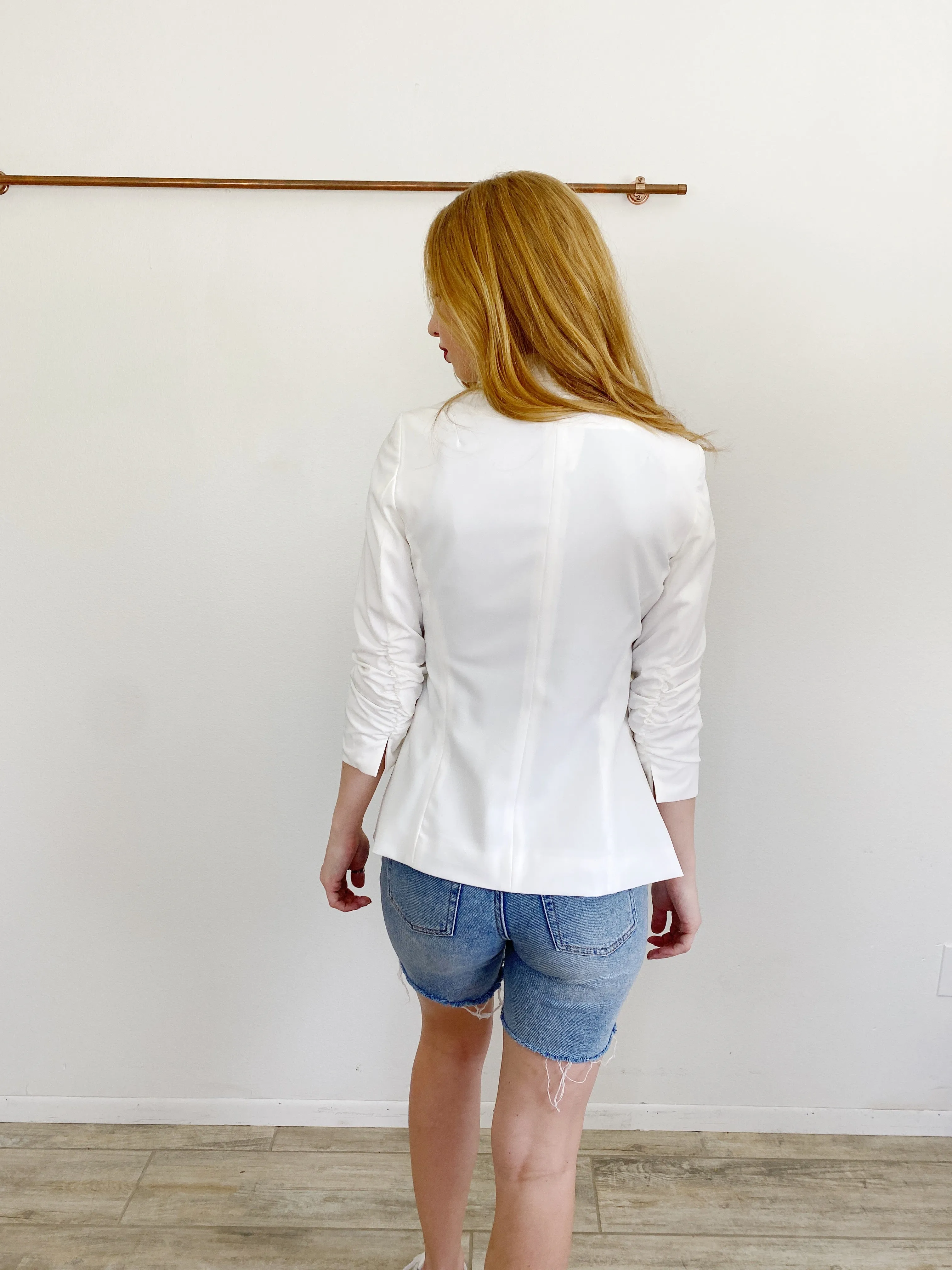 Elizabeth & James White Blazer Jacket 6